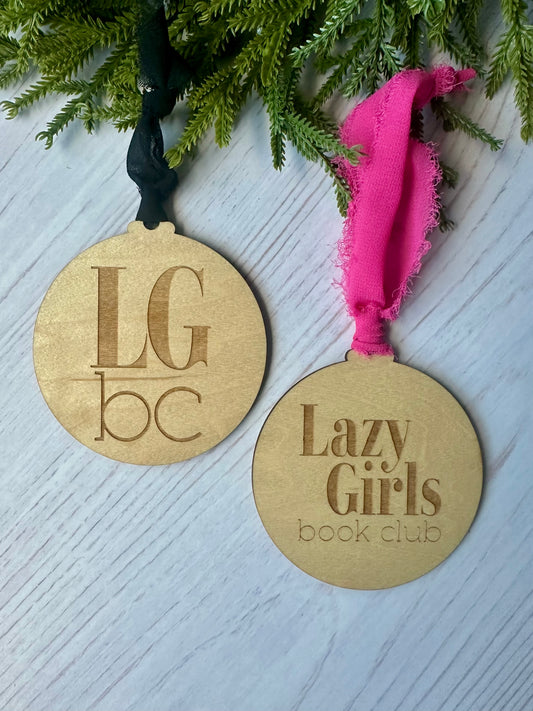 Lazy Girls Book Club Ornaments - Maple