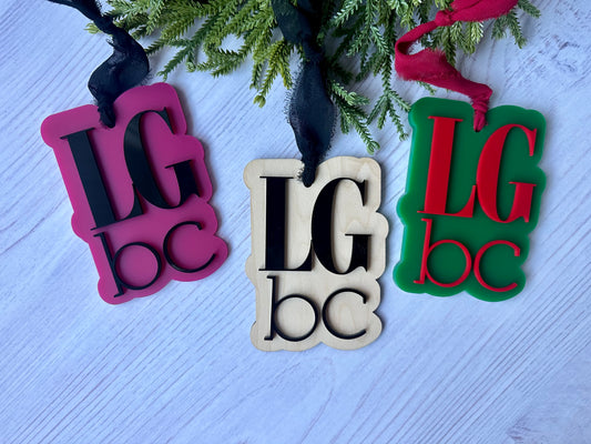 LGBC Logo 3D Acrylic ornament