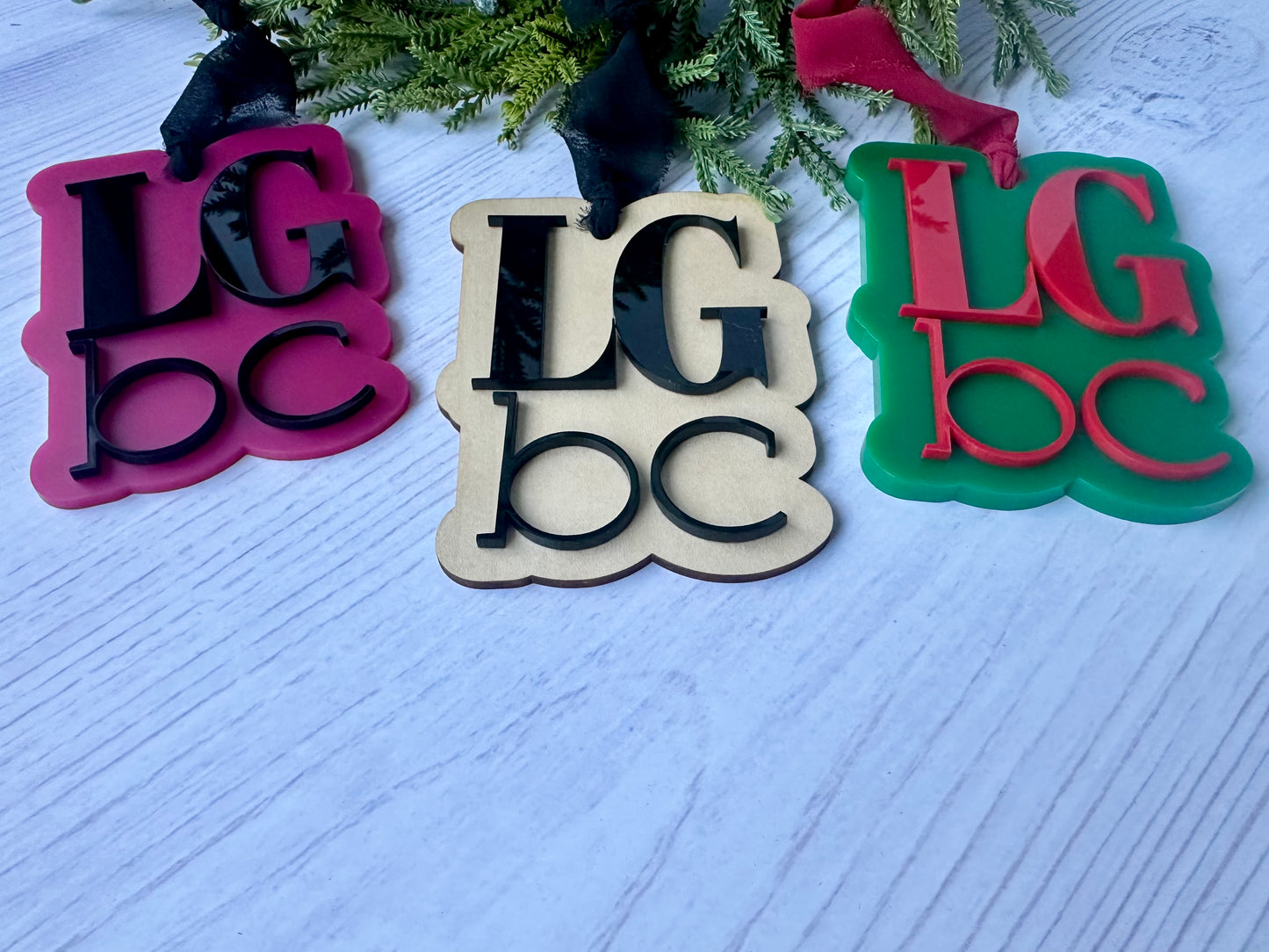 LGBC Logo 3D Acrylic ornament