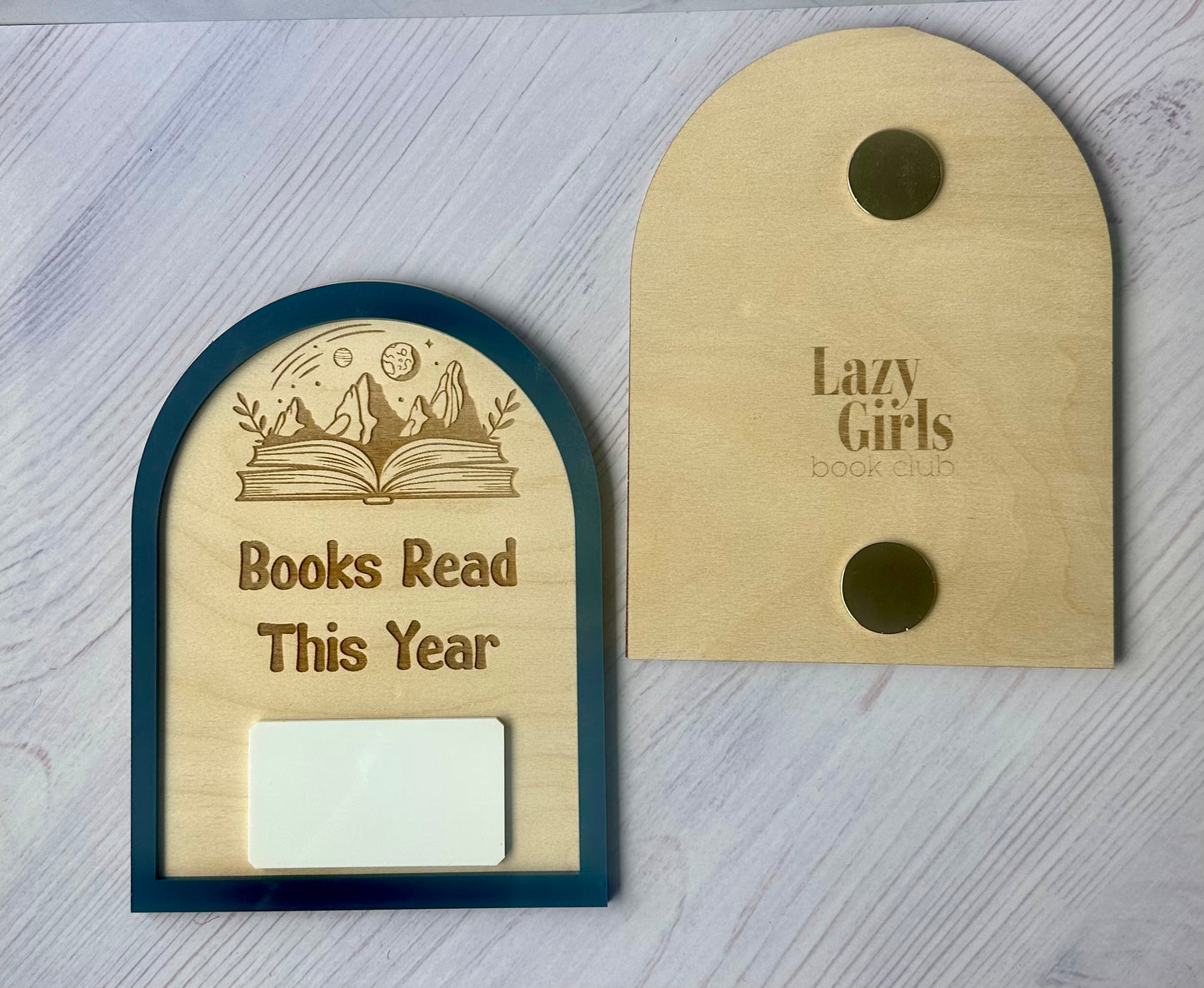 Dry Erase Book Tracker