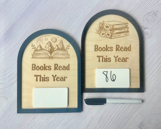 Dry Erase Book Tracker