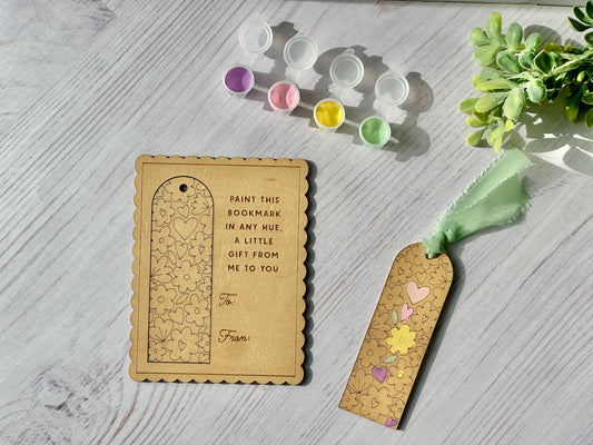 Floral DIY Bookmark - Valentine's Day - Book Club