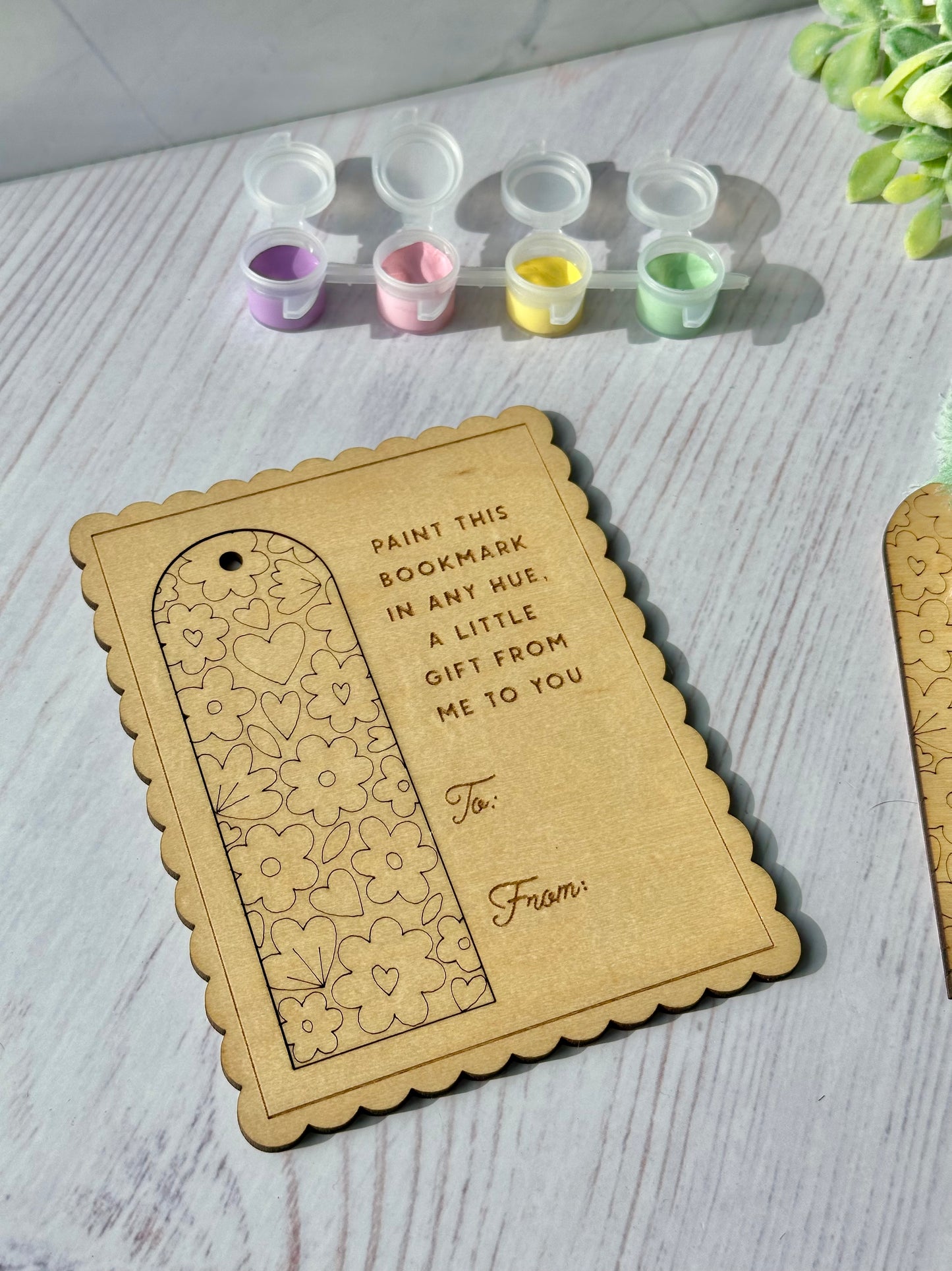 Floral DIY Bookmark - Valentine's Day - Book Club