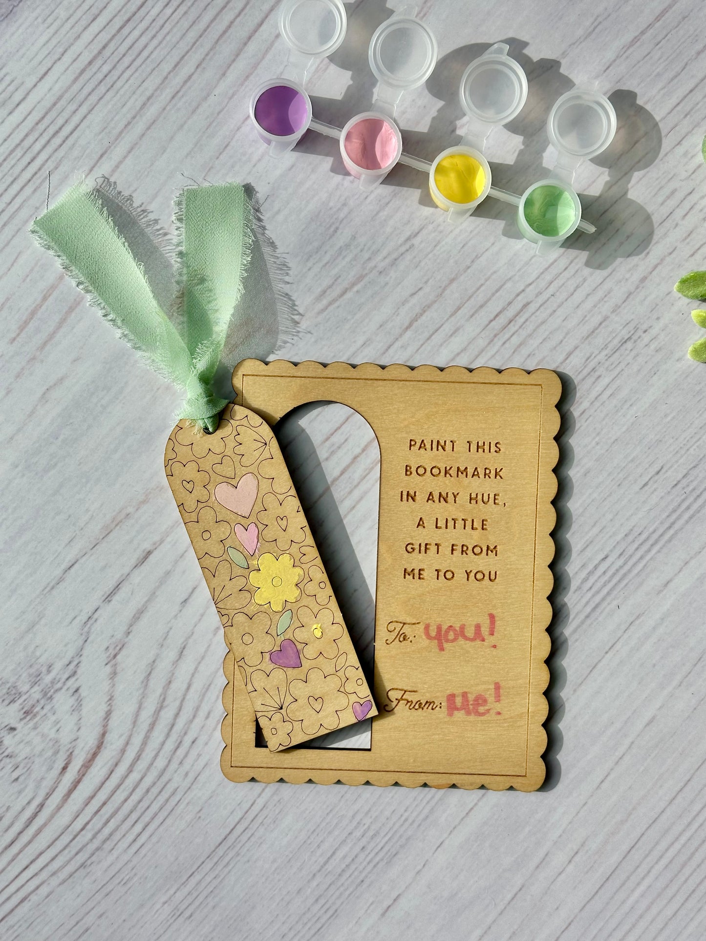 Floral DIY Bookmark - Valentine's Day - Book Club