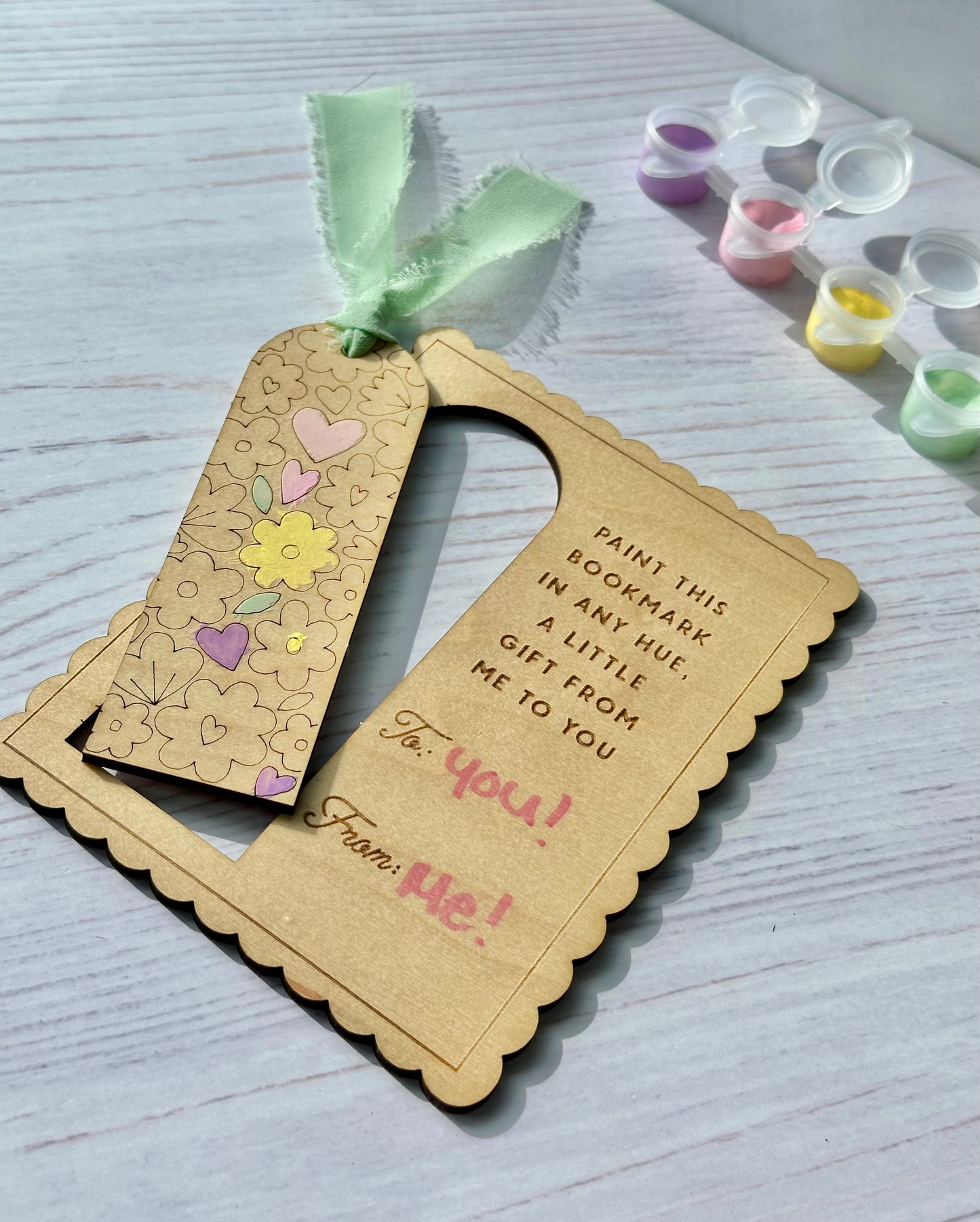 Floral DIY Bookmark - Valentine's Day - Book Club
