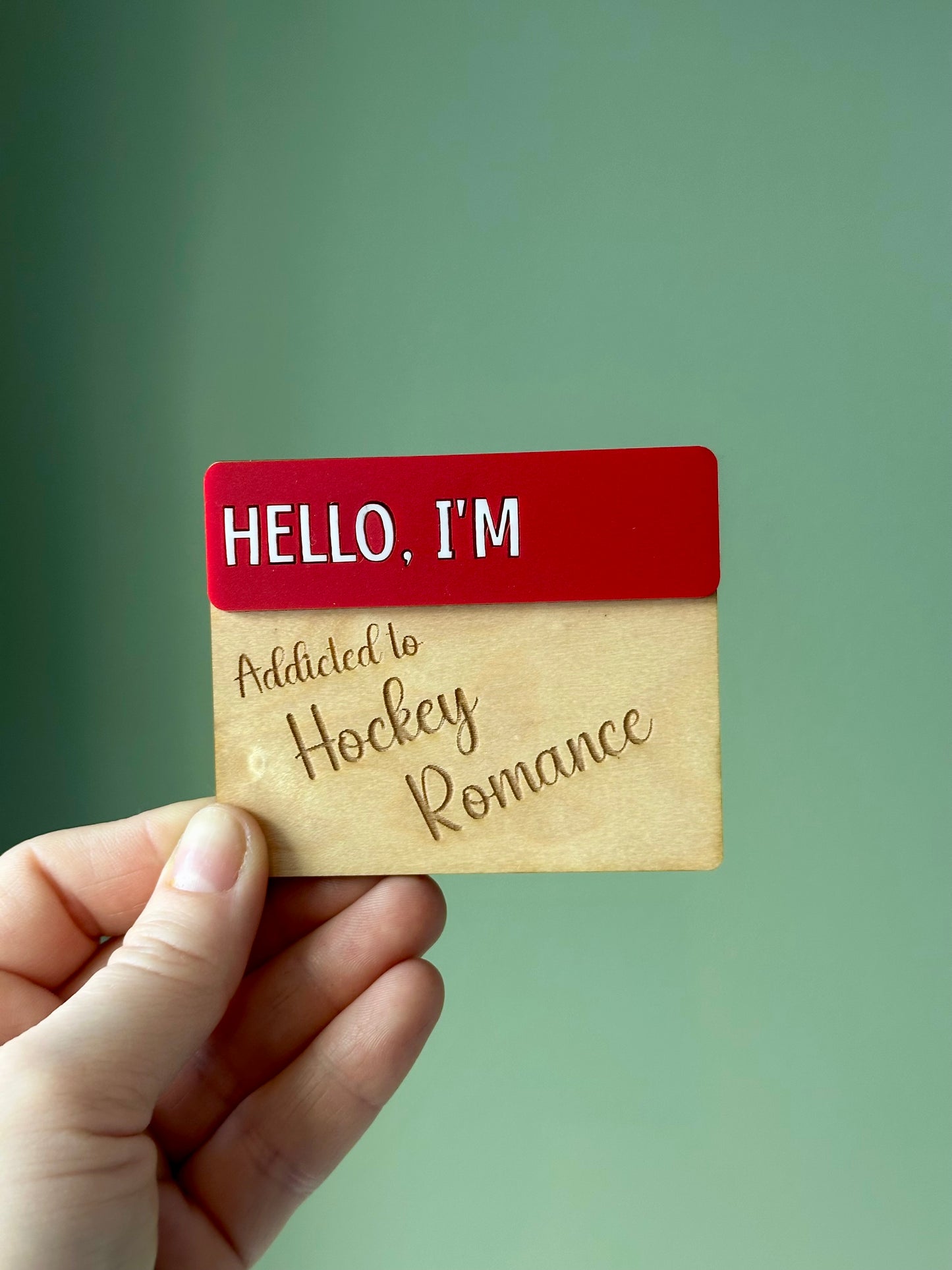 Bookish Romance Magnet - "Hello I'm Addicted to Cowboy Romance/Hockey
